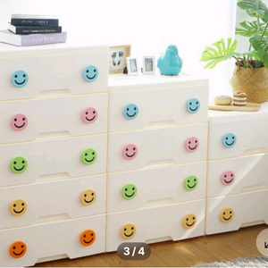 5단 서랍장 화이트 컬러 와이드 서랍장 2종세트