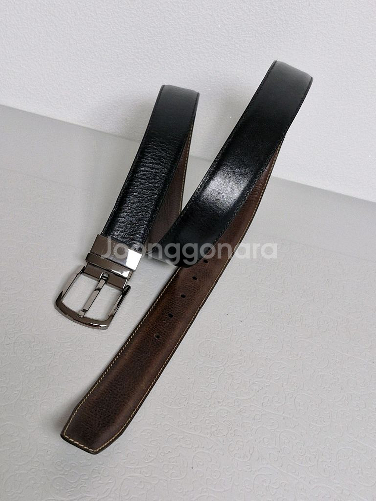 KIRKLAND 시그니처 양면 가죽벨트 정품--5