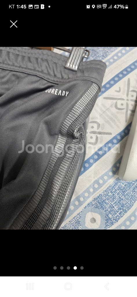 아디다스 축구복 사이드 지퍼형 허리32/34--2