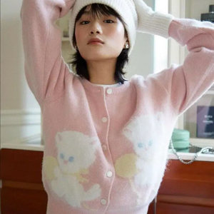 무료배송 졸리레이드 캐시 가디건 베이비핑크