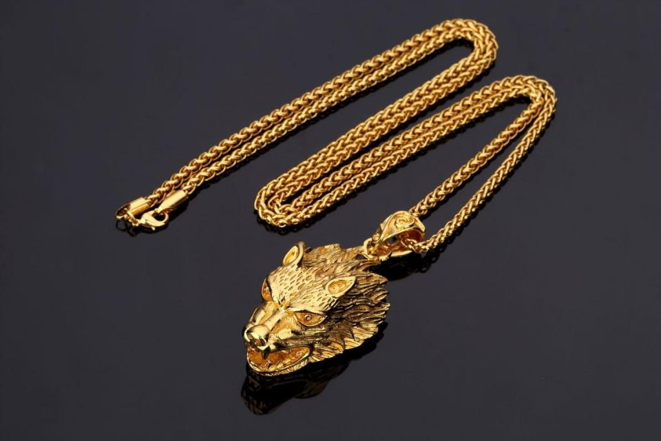 새 용 18k GP 목걸이 체인 금착 정품 도금--5