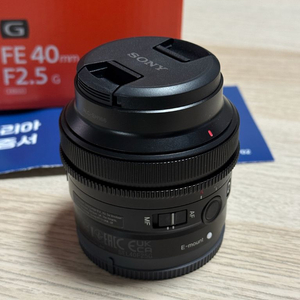 소니 FE 40mm F2.5 G 렌즈 SEL40F25G
