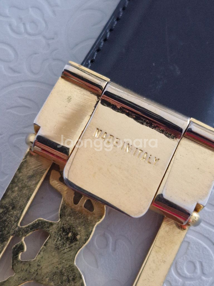 명품) CELINE 금장 벨트 남녀공용 정품--3