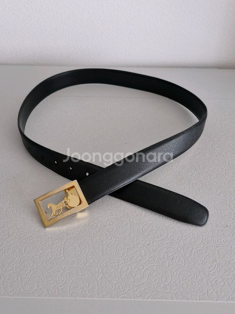 명품) CELINE 금장 벨트 남녀공용 정품--7