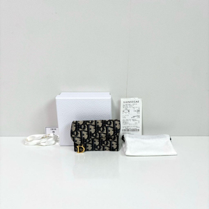 디올 새들 블룸 플랩 카드지갑