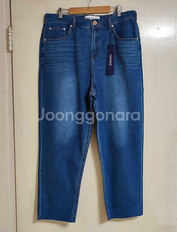 [새옷]여름청바지34 테이퍼드 남성데님 루즈핏청바지--0