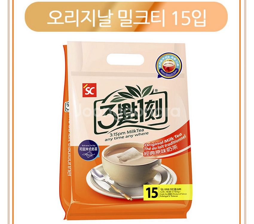 대만 3시15분 오리지날 밀크티 15입--0