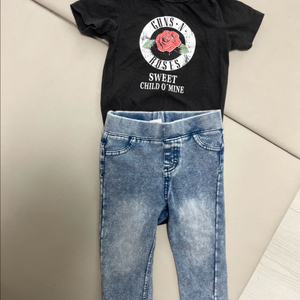 h&m 아기 바디수트, 청바지