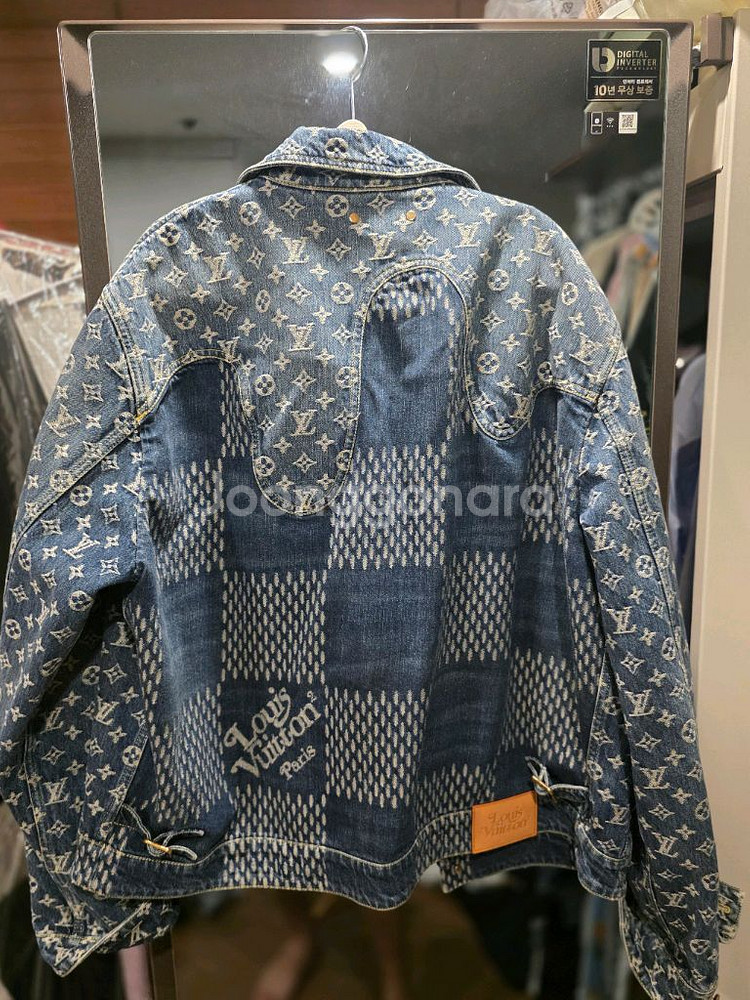 루이비통x니고 한정판 데님 청자켓 56사이즈--1
