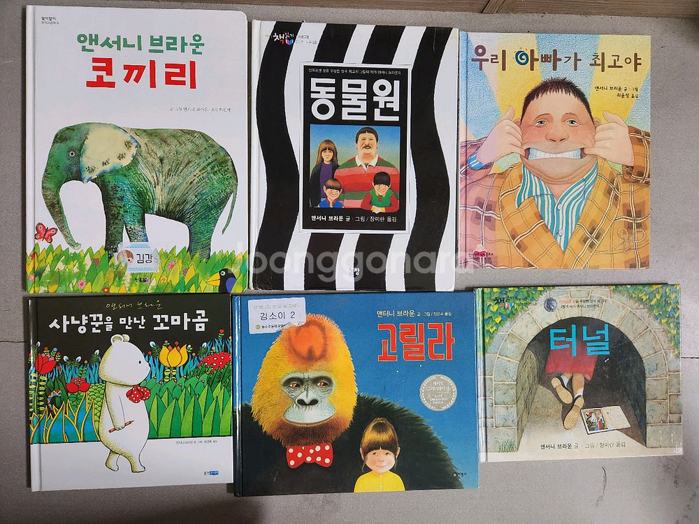 앤서니브라운 한글 웅진주니어 등17권--1