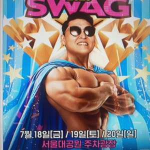 싸이 흠뻑쇼 서울 7월 18일 지정석 2연석