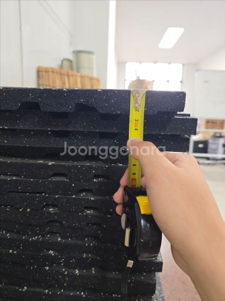 헬스장 바닥재 고무블럭 고무매트 고무타일 홈짐--1