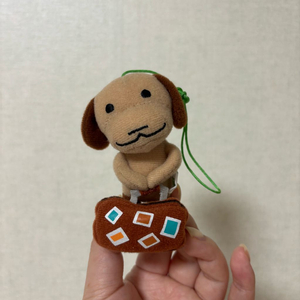 고전 빈티지 도코데모잇쇼 강아지 인형