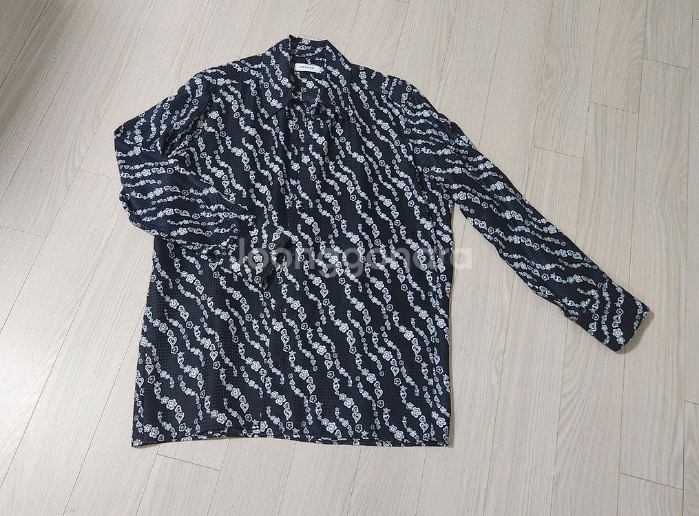 산드로 프린팅 플루이드 셔츠--0