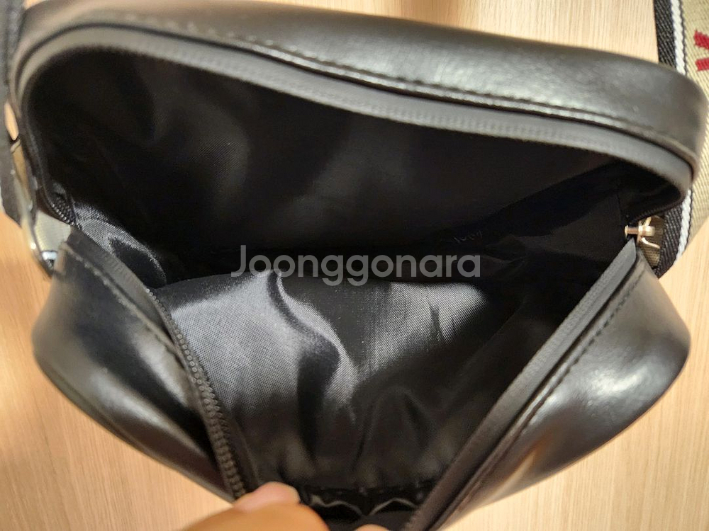 캉골여자미니숄더백 검정크로스가방백--7