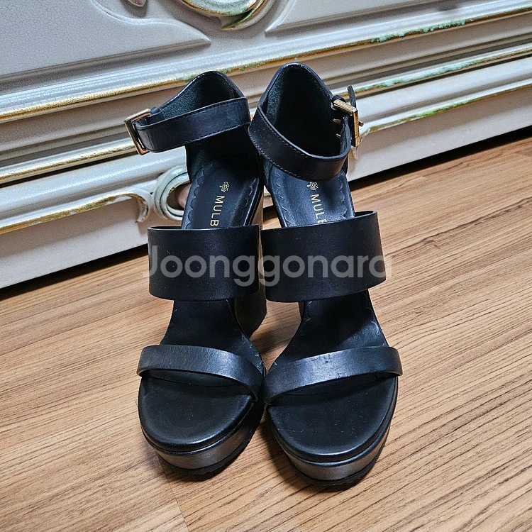 멀버리 블랙 웨지힐 샌들 37사이즈--3