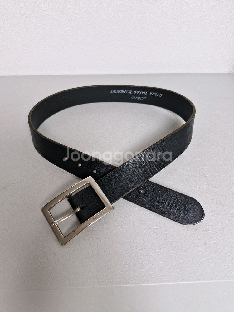 LEATHER FROM ITALY DIDO 통가죽벨트--6