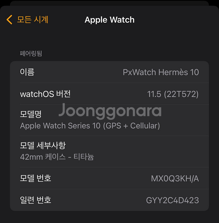애플워치 10 에르메스 42mm + 애플케어 2028--6