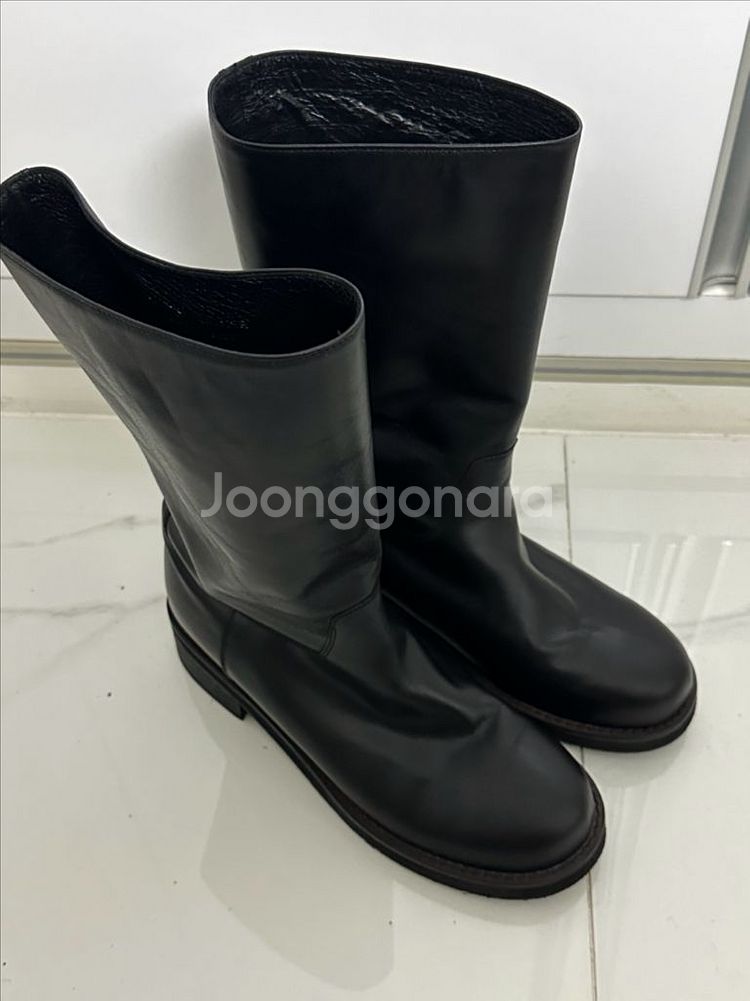 게드 ged 리얼 소가죽 부츠 (블랙 240사이즈)--0