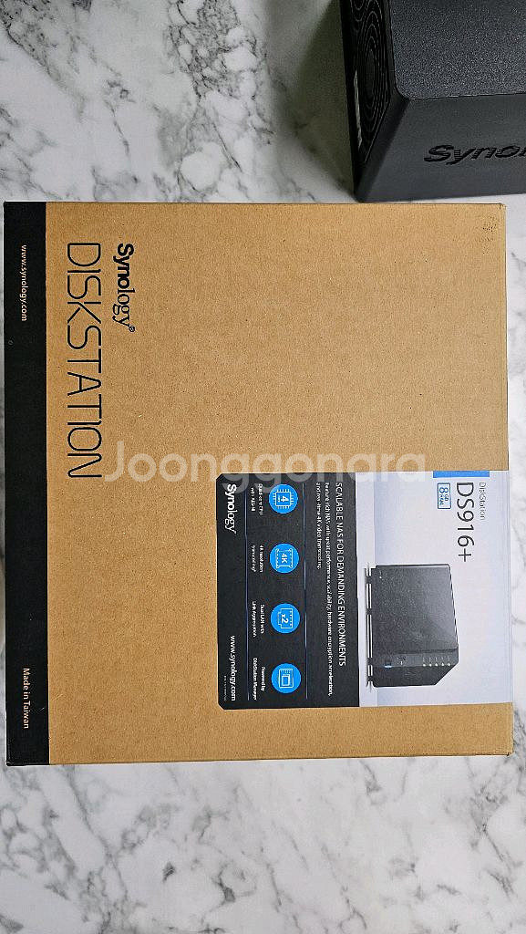 시놀로지 DS916+ NAS 8GB 풀박스--0