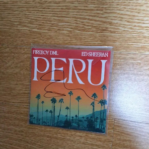 에드 시런 Peru 친필 사인CD +Bad Habits