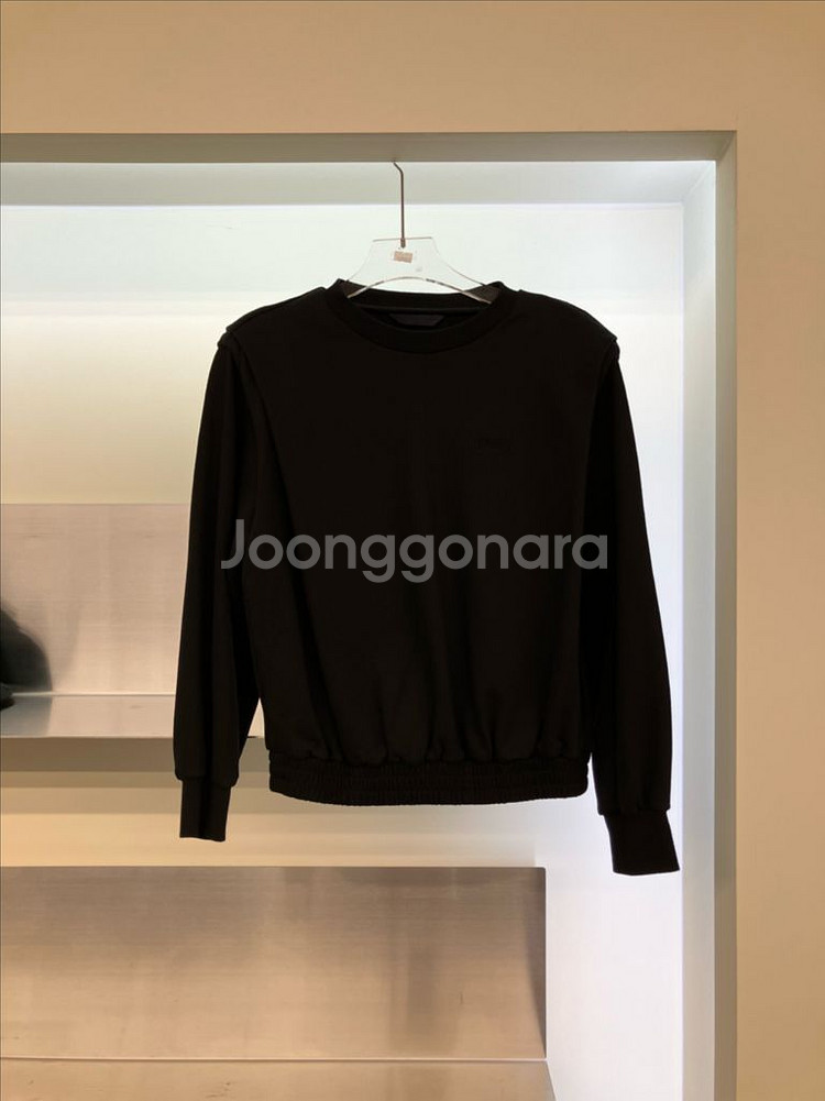 23ss 준지 셔링 세미 크롭 맨투맨--0