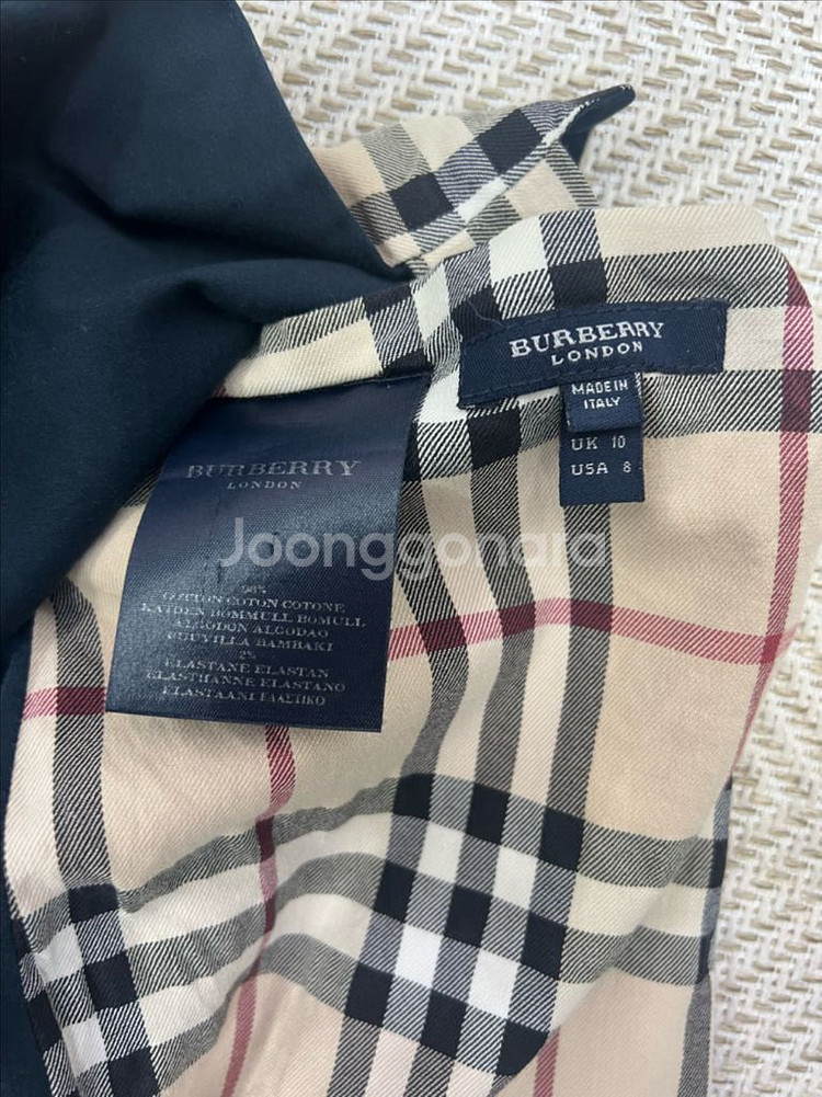 정품) 버버리 노바체크 랩스커트 10--7