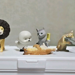 각종 동물 가챠 피규어(일괄)