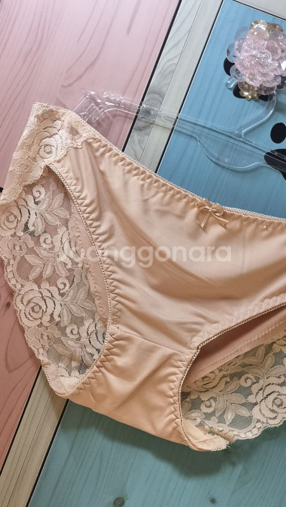 베이지 레이스 노라인팬티 105XL--1