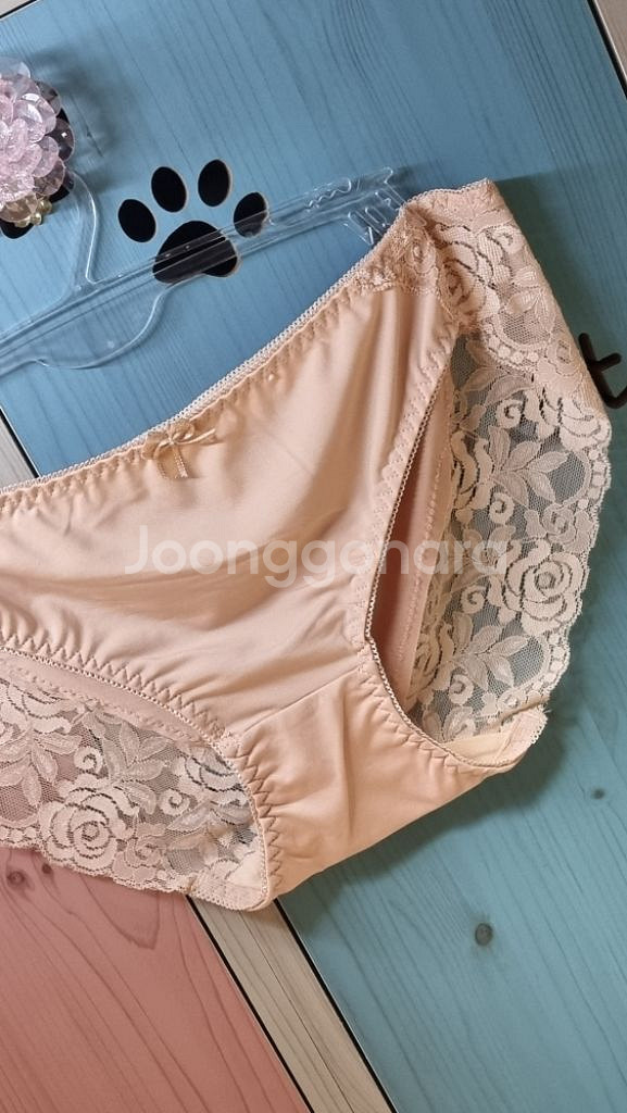 베이지 레이스 노라인팬티 105XL--2