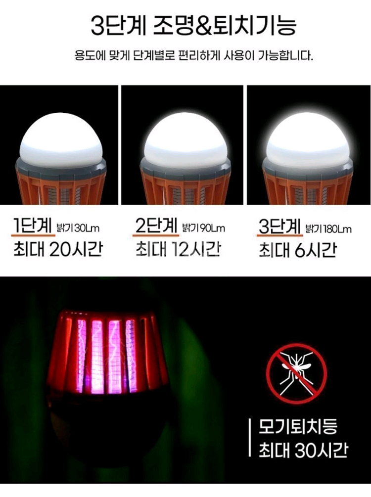LED 캠핑 랜턴 새상품 / 날벌레 / 모기 해충트랩--3