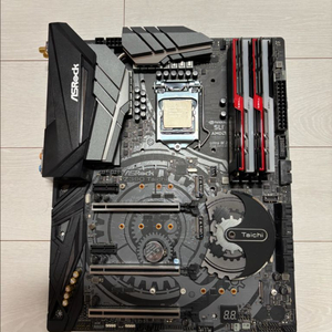 9600k, z390 타이치, 램 8* 4