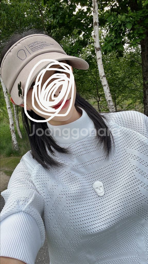 정품 어메이징크리 xs 반팔 썬바이저세트--1
