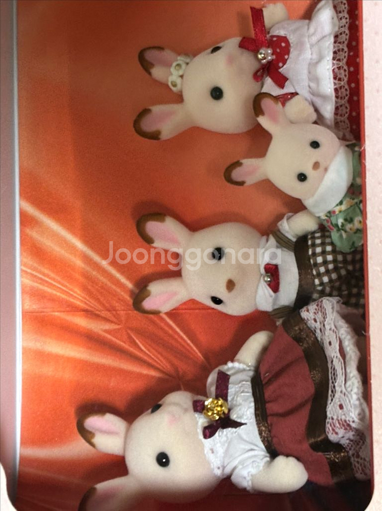 실바니안 긴자전 한정 레어 초콜릿 토끼 대가족--1