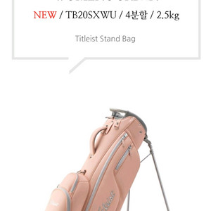 타이틀리스트20 우먼스 어반 스탠드백 TB20SXWU