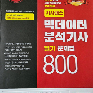 2022 기사패스 빅데이터분석기사 필기 800제 판매