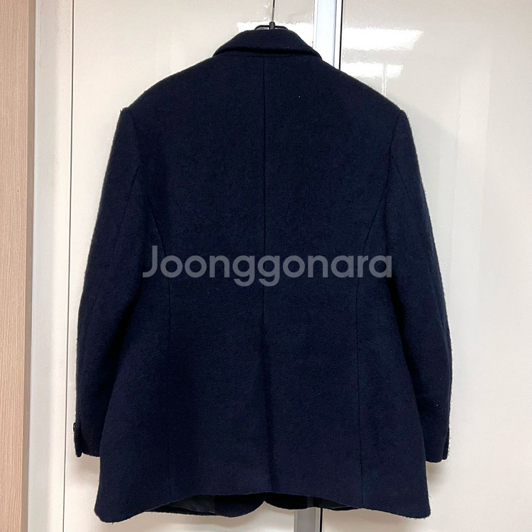모어댄예스터데이 샌드 앙고라 울 자켓 숏코트 반코트--6