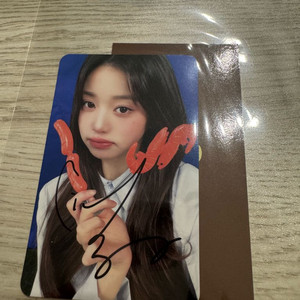 아이브 팬콘 장원영 친필싸인 포카