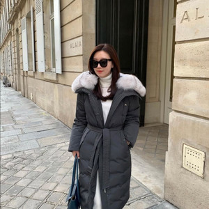 버저온 메이드킴 셀 빅폭스 구스 패딩 후드 거위 롱패딩