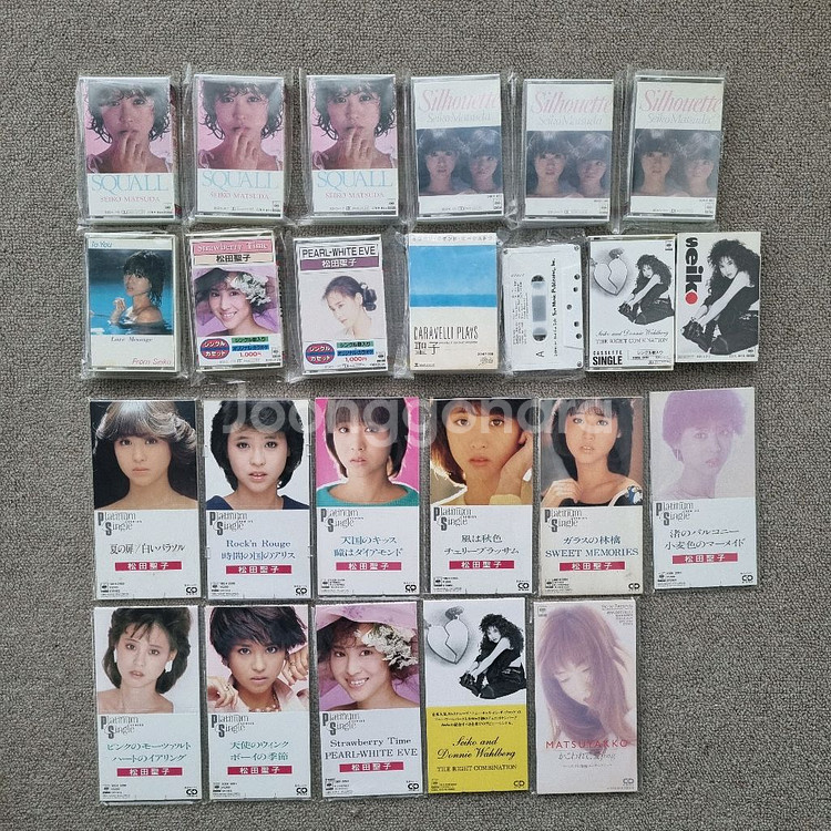 마츠다세이코 카세트테이프,8cm싱글 일괄세트--0