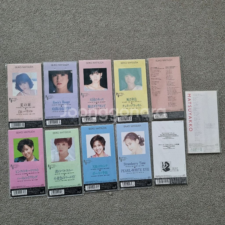 마츠다세이코 카세트테이프,8cm싱글 일괄세트--1