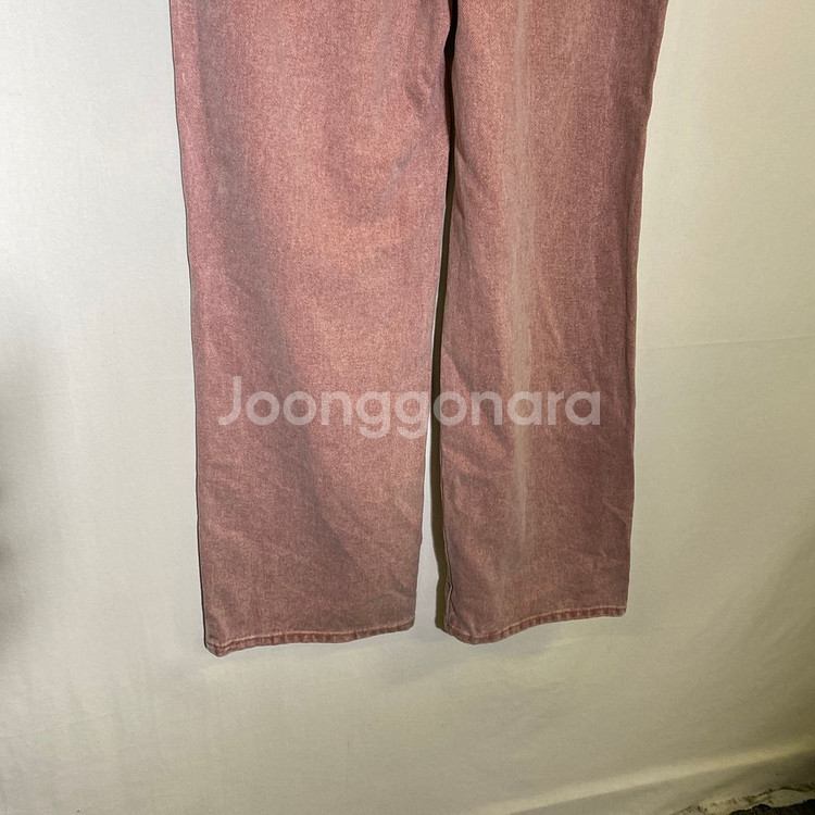 S)여성 핑크 데님 청바지--1