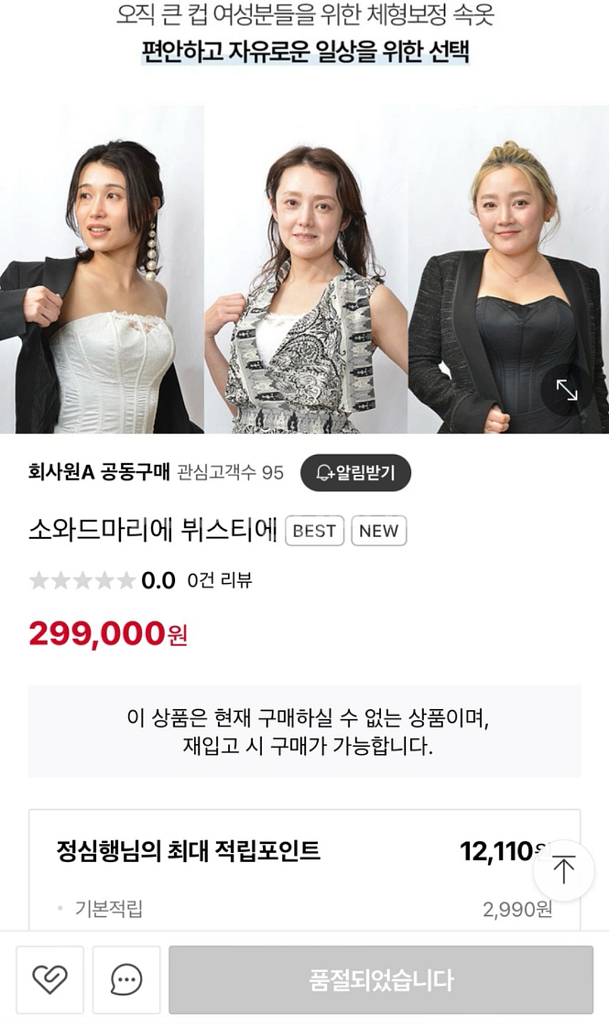 소와드마리에 뷔스티에 코르셋 / 회사원 A 공구--2
