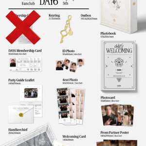 데이식스 공식 팬클럽 마이데이 5기 키트 양도