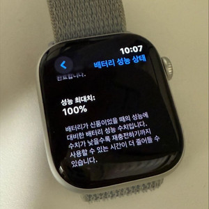 Apple 애플워치10GPS 42mm 실버 2달전구매