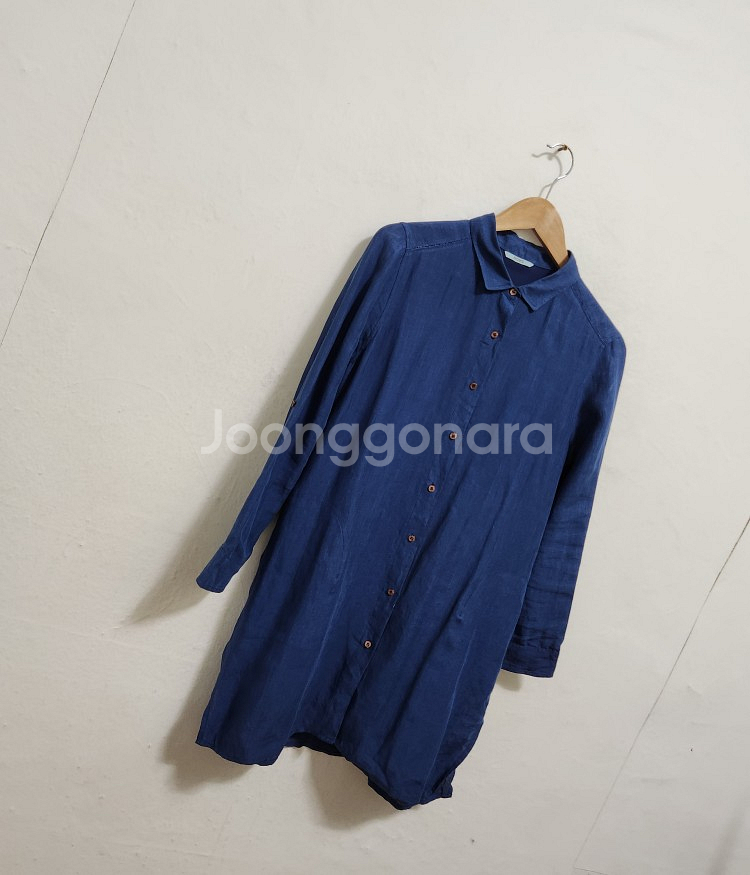 [BCBG] 95 여 롱린넨셔츠--1