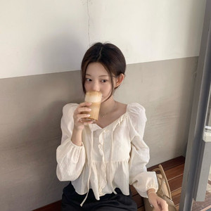 제니오 zaenio 릴리 프릴 블라우스
