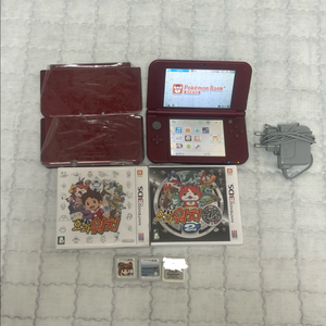 뉴닌텐도3ds xl 레드+칩5개+충전기+새플레이트