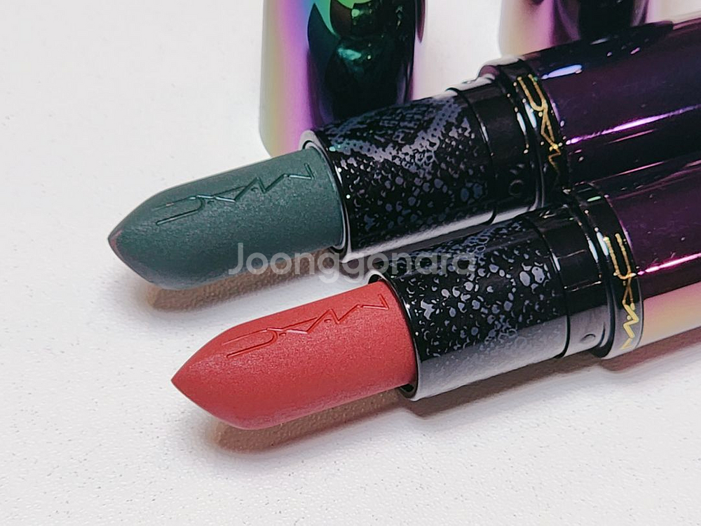 맥 럭 스럭 한정판 립스틱 2종 쿄카 립스틱--0