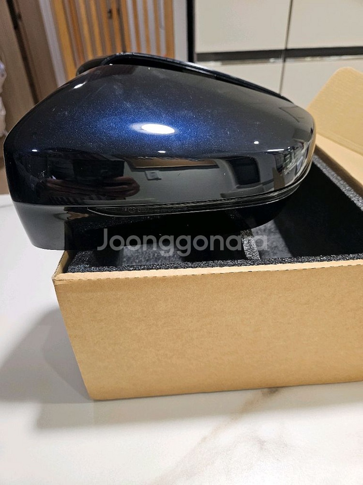 BMW 순정 카본블랙 사이드미러 커버+무빙 사이드리피터--2